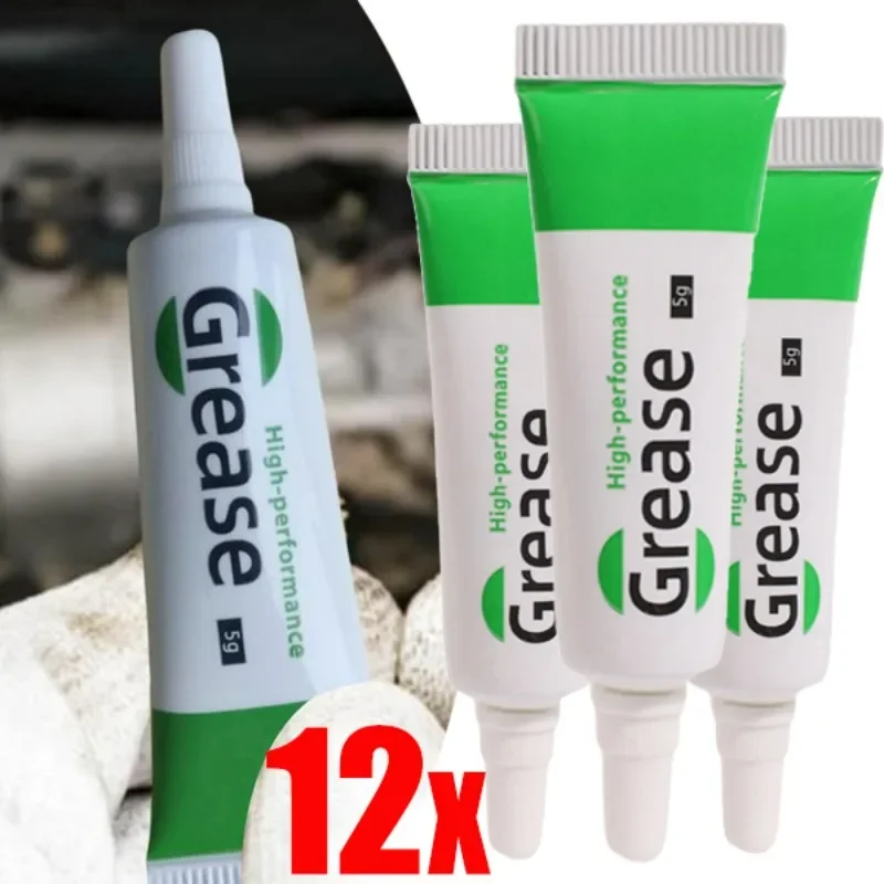 

12-1pc Silicone Lubricant Grease Lithium Oil High Voltage Insulating Grease Brake Marine Grease for Spark Plugs Spinning Bearing