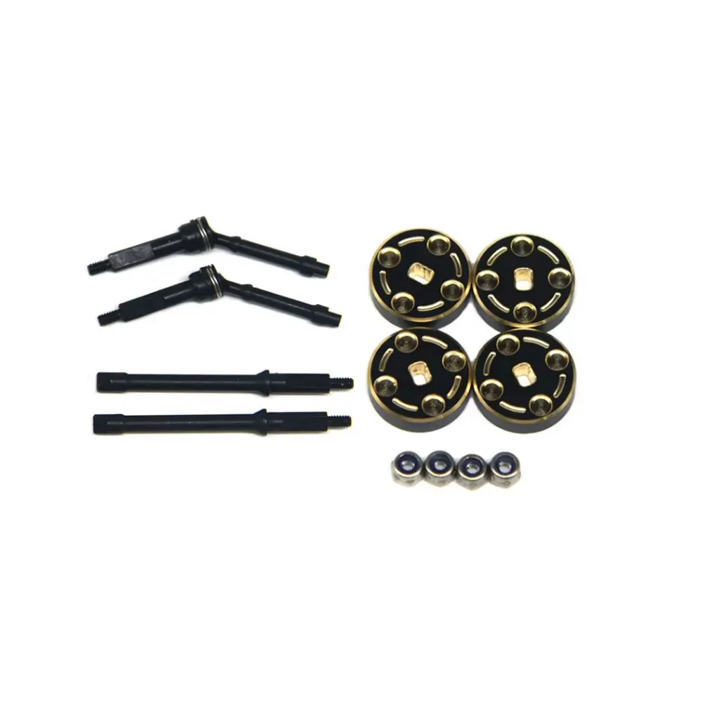 

1144 Steel Hardening +4mm CVD with Brass +4mm Weight: 27.5g For AXIAL SCX30 parts