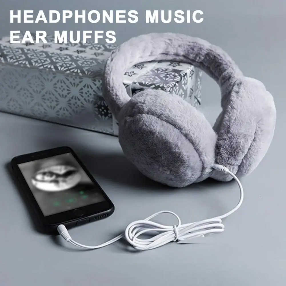 Wired Kids Headphones with Microphone Volume Limiting 85dB HIFI Sound Quality 3.5mm Jack Plush Earphones