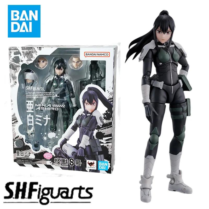 

In Stock Bandai S.H.Figuarts SHF KAIJU NO.8 Mina Ashiro Model Kit Anime Action Figures Finished Model kit Toy Gift for kid