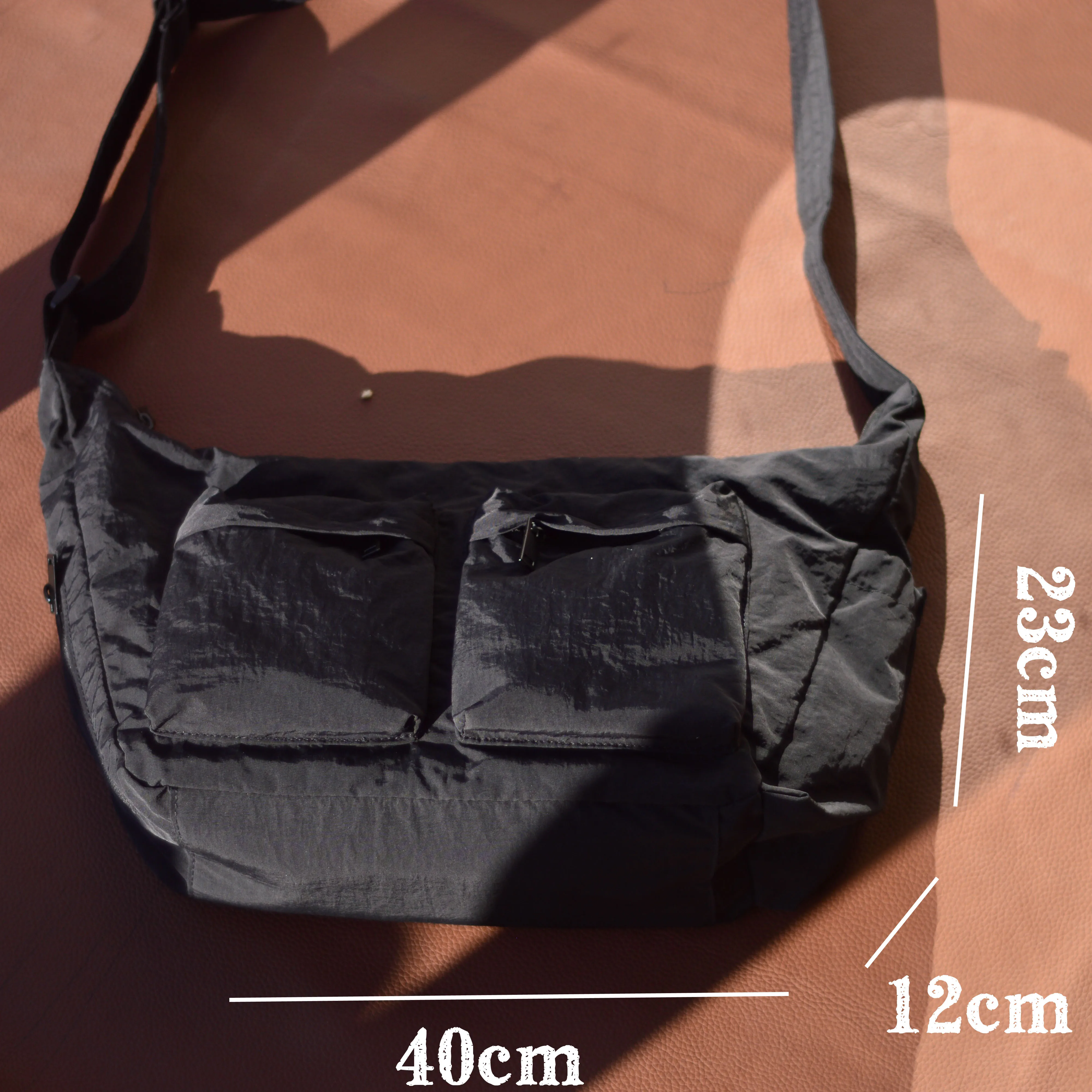 

AETOO Men's crossbody bag short-haul travel bag Large capacity nylon waterproof shoulder bag portable outdoor sports leisure fas