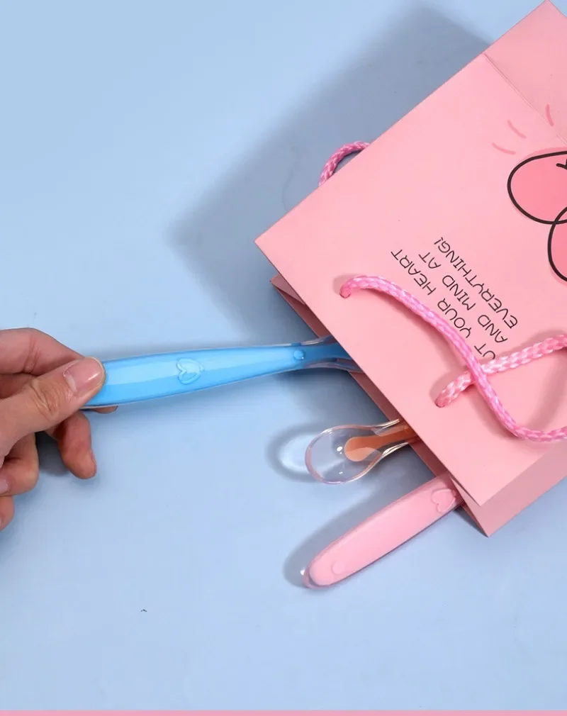BPA-freie weiche Silikon-Löffel für Babys, erste Stufe, Säuglingslöffel, Baby-Training, Fütterungslöffel, Ergänzungsnahrungslöffel für Kleinkinder – Detail 13