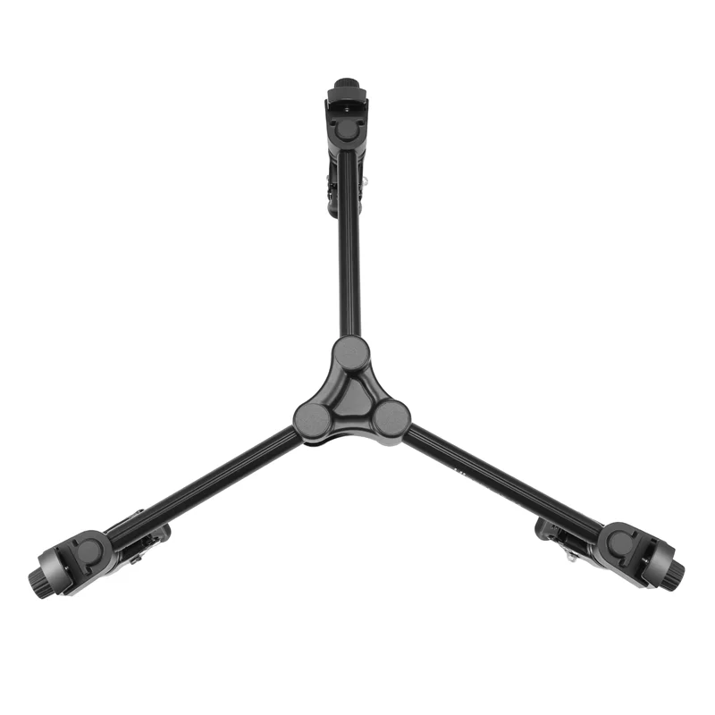 ABDE-Ulanzi AT-02 عجلات قابلة للتمديد قابلة للطي المنزلق ترايبود دوللي قاعدة حامل سبائك الألومنيوم المحمولة ترايبود دوللي للاستوديو 20 كجم