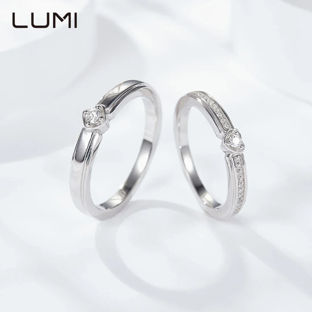 

Full Original VVS1 Moissanite S925 Silver Couple Ring for Women Men Wedding Anniversary Engagement Jewelry Present