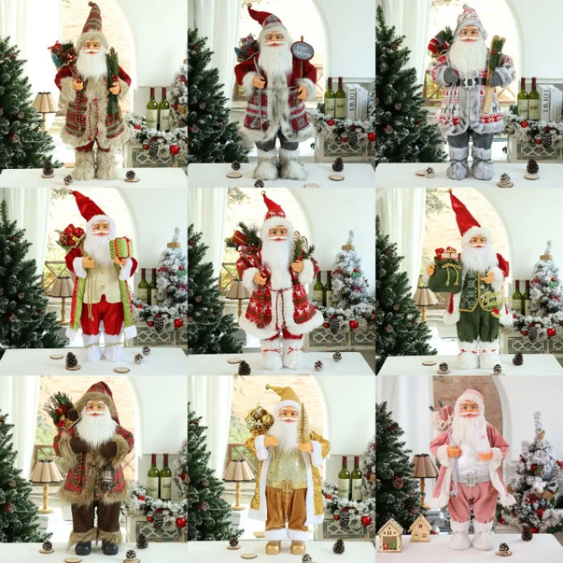 

60cm big Santa Claus Dolls Plush Characters Children Party Christmas Gifts Table Decoration Christmas Home Decoration Naviidad