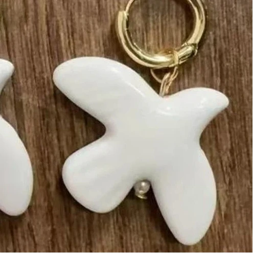 10 Stück Vogelförmige Friedenstaube Keramikperlen für Bastelarbeiten und DIY-Schmuckzubehör – Detail 5