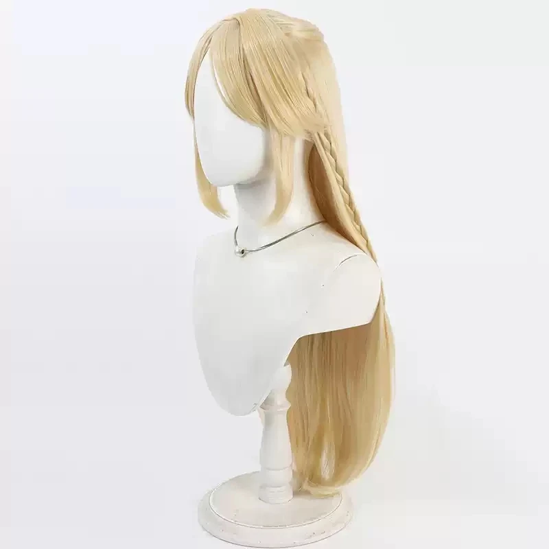 Peruka Cosplay Gra Wuthering Waves Cartethyia Długie Blond Warkocze Halloween Party Włosy Kobiety Dziewczyny Karnawał Gra Peruki