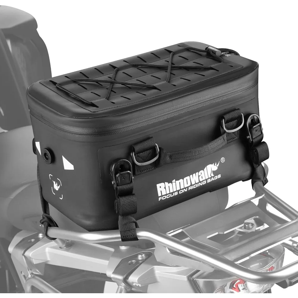 

motorcycle top case expantion tail seat bag 16l waterproof dual-use saddle bag with quick-release straps camera drone storag th