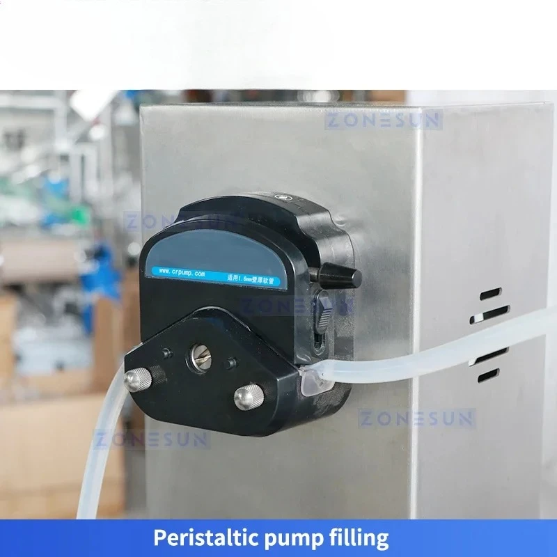 ZS-AFC42 Перистальтический насос Автоматическая машина для наполнения и укупорки флаконов духов Машина для обжима моноблоков