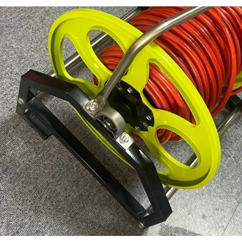 Pipe Rack Hose Reel Agricultural Dosing Pipe Collect Frame Coiler Agriculture Wash Pipe Rack Hose Car Storage Rack Hose Reel