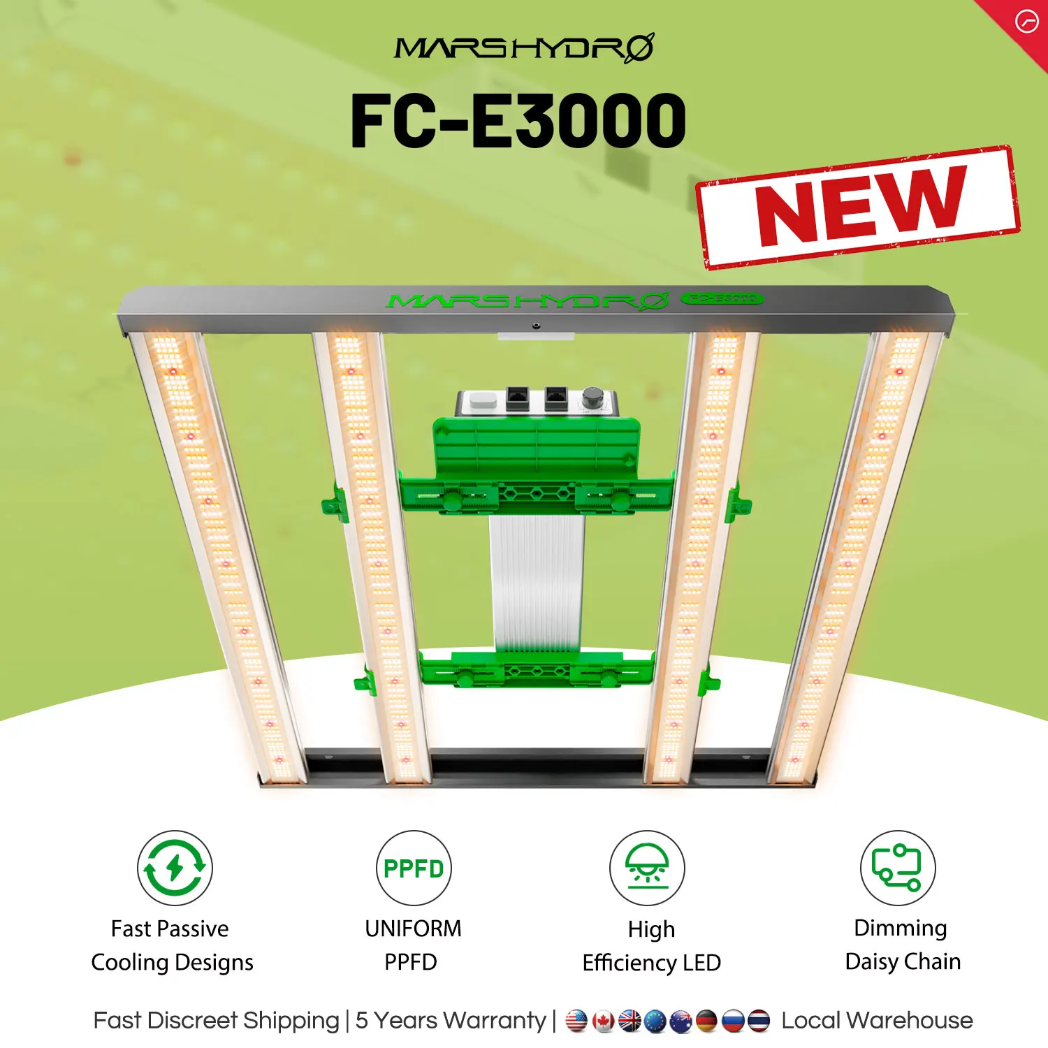 FC E3000: Der ultimative LED-Pflanzenwachstumsstrahler für Innenräume