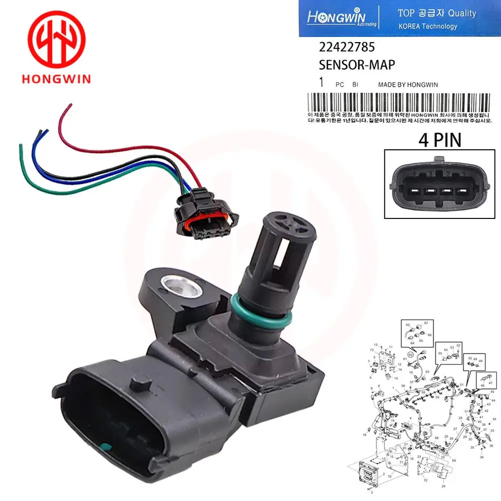 Novo Sensor de Pressão Absoluta do Coletor (MAP) 22422785 A2C96053500 para Volvo Penta Volvo Truck D11 D13 22329559 20450639 21097978
