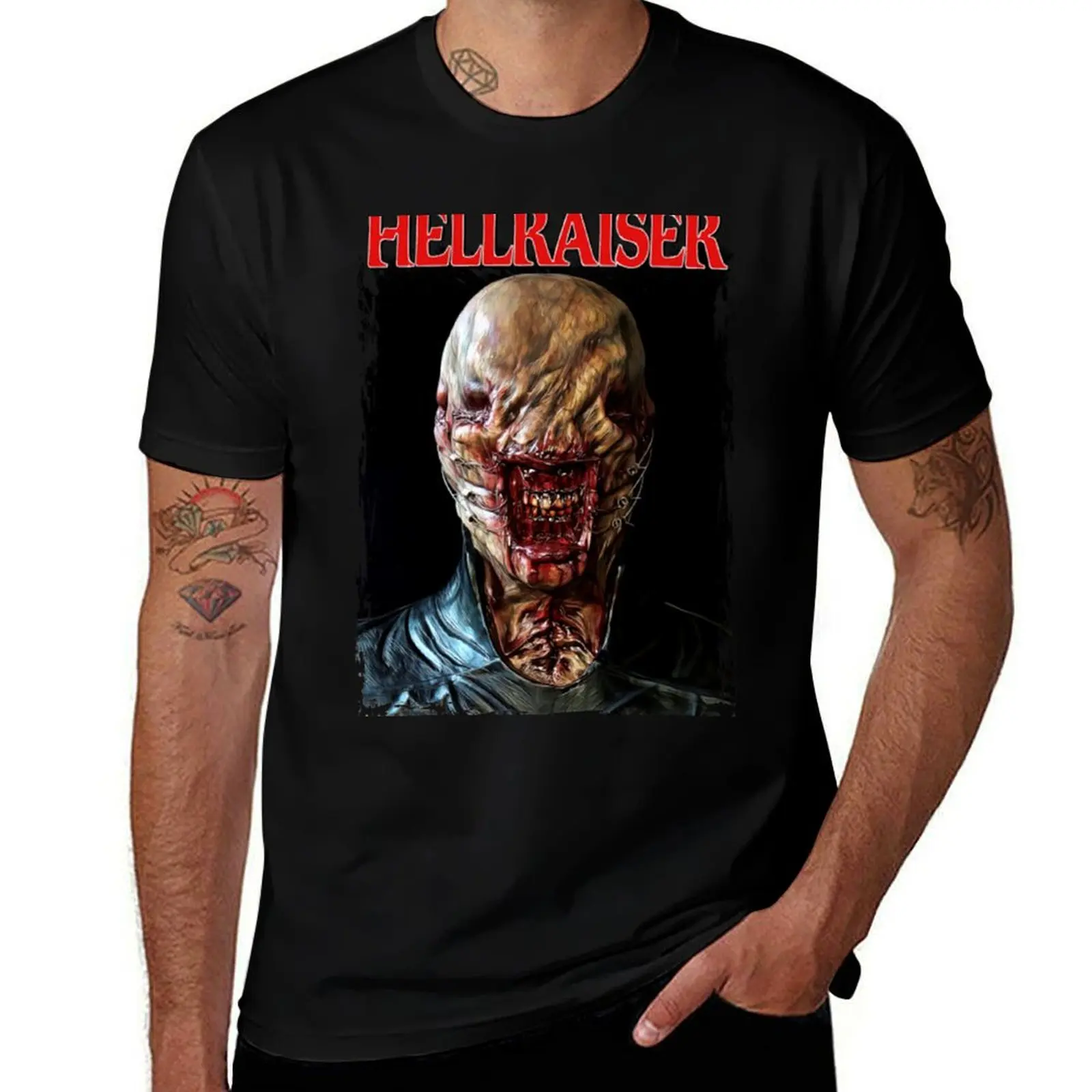 Hellraiser Chatterer T-Shirt Holiday Casual Short Sleeve Top T-Shirt