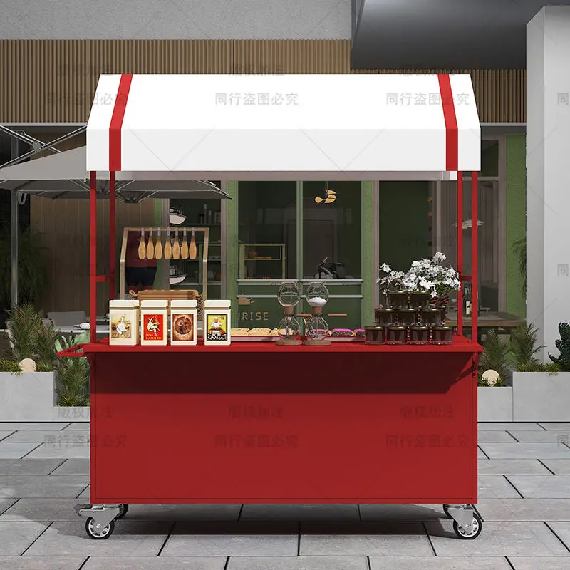 Night market outdoor stall float trolley mobile Internet celebrity ice powder market stall snack promotion booth display stand