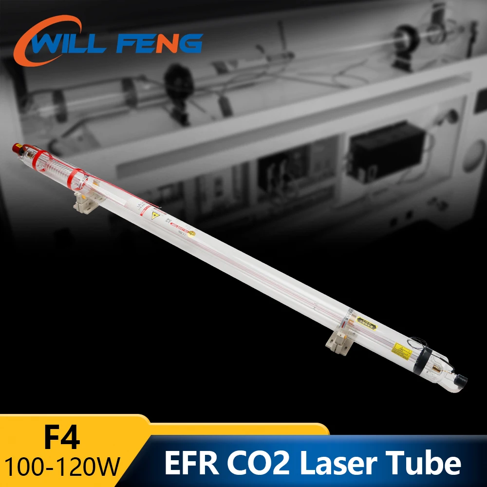 Will Feng EFR F4 100W Co2 Laser Tube Length 1450mm Diameter 80mm Glass Lamp For 1390 Laser Cutting Engraving Machine