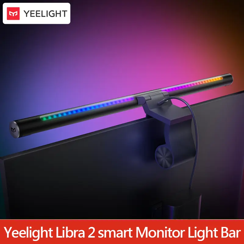 مصباح Yeelight Libra 2 الذكي، نسخة عالمية، إضاءة للشاشات، قابل للتعليق، حماية للعين أثناء القراءة، تحكم عبر التطبيق