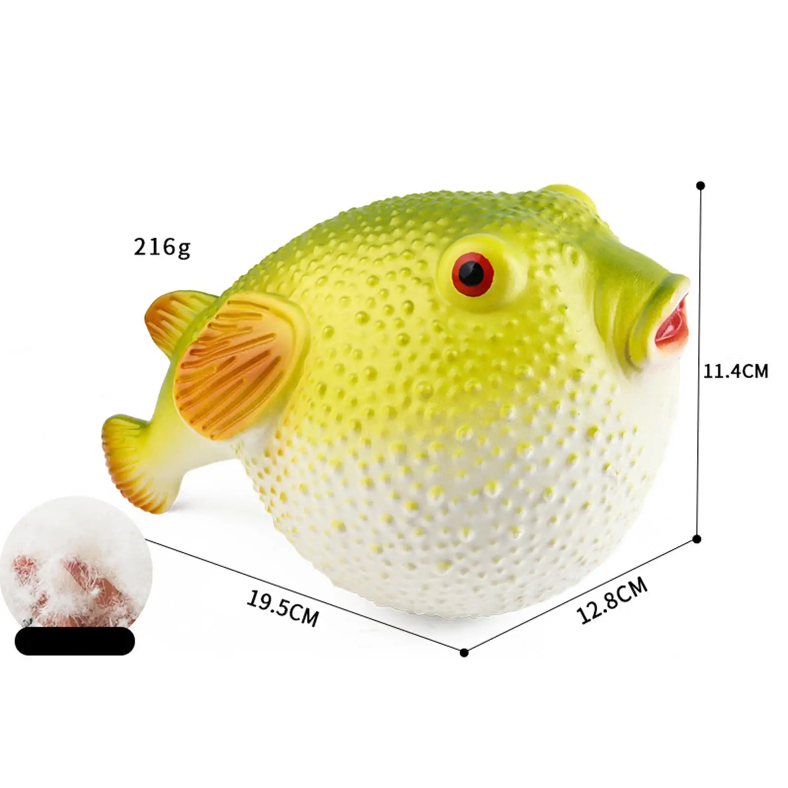 

Sea Animal Figures Pufferfish Figure Model Floating Bathtub Toy Small Animal Toy for Basket Filler Kids Children Holiday Gifts