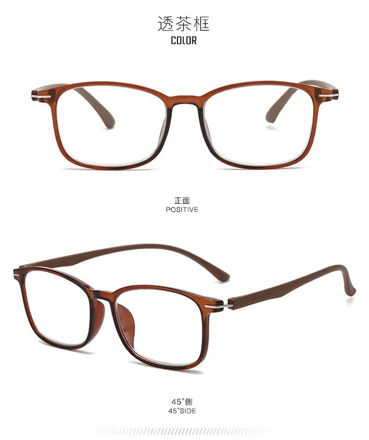 Transparente Quadratische Computer Brille Rahmen Frauen Männer Anti Blau Licht Rechteck Brillen Blockieren Optische Spektakel Brillen – Detail 9