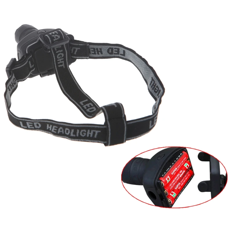 Linterna frontal LED impermeable con para acampar, pescar, cazar, envío directo