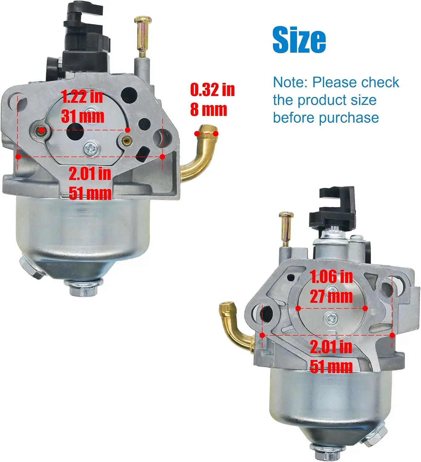 592929 Carburetor Replacement for Troy Bilt 6250 8500 Watts Generator, 030594 Carb Kit Replacement for BS Storm Responder 6250/8