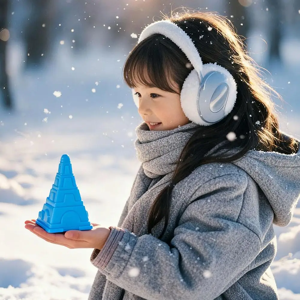 كرة الثلج/صانع كرات الأرز كليب لطيف الطائرات رائد الفضاء شكل كليب ملقط للخارجية الرمال كرة الثلج قالب اللعب مكافحة الرياضة إلى D5d2 #4