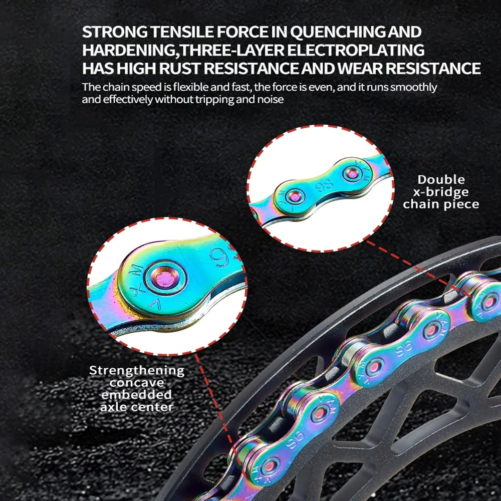10-Speed 11-Speed 9-Speed 12-Speed 8-Speed Quick-Link Compatible Bike Cassette Set Steel Material