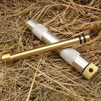 Brass Emergency Fire Tubes Practical Compression Outdoor Igniter Tube  Fire Start Piston Survival Tool Camping Equipment