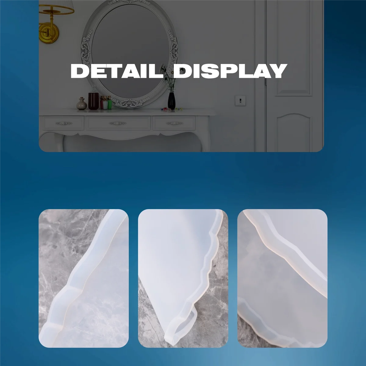 DIY кристаллическая эпоксидная форма компот качели стол круглая кружевная подставка украшение стола силиконовая форма