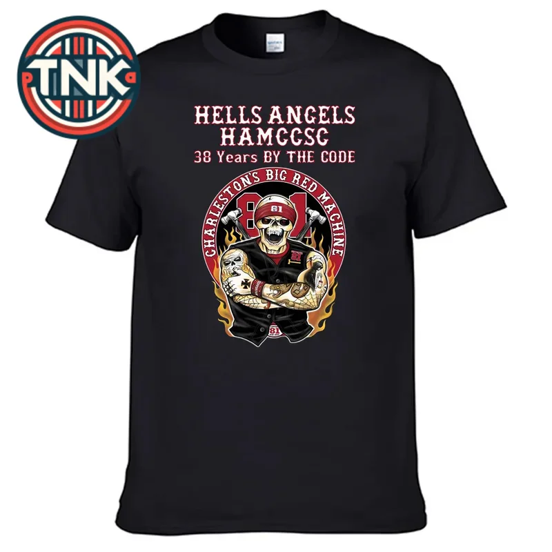 

Support 81 Hamccsc Hells Angels T Shirt 100% Cotton Top Sales Shirt N13