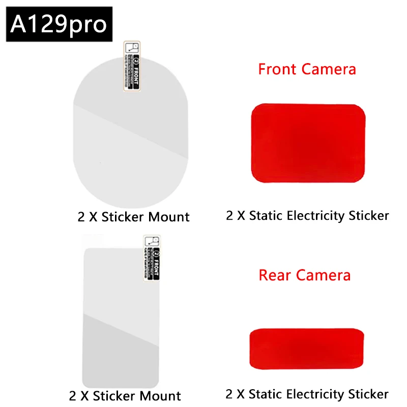 Per VIOFO A129 pro pellicola e adesivi statici adatti per cuscinetti adesivi doppi VIOFO A129