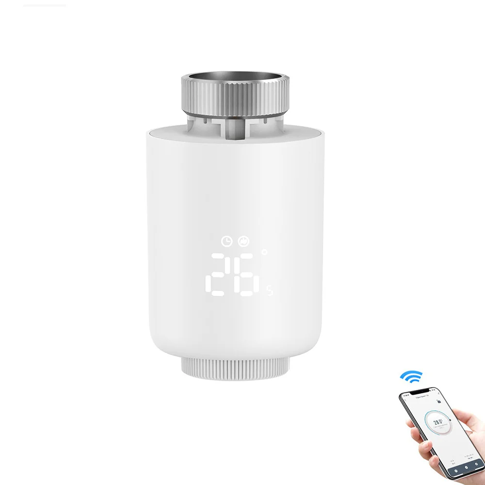 

НОВЫЙ Умный термостатический клапан для радиатора 3.0, регулятор температуры, совместимый с Alexa, Google Home, Алиса