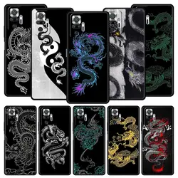 Silicone Phone Case For Xiaomi Redmi Note 12 10 11 9 8 Pro Plus 9S 7 8T 9T 9A 8A 9C K40 Gaming Soft Cover Bumper Dragon Fashion
