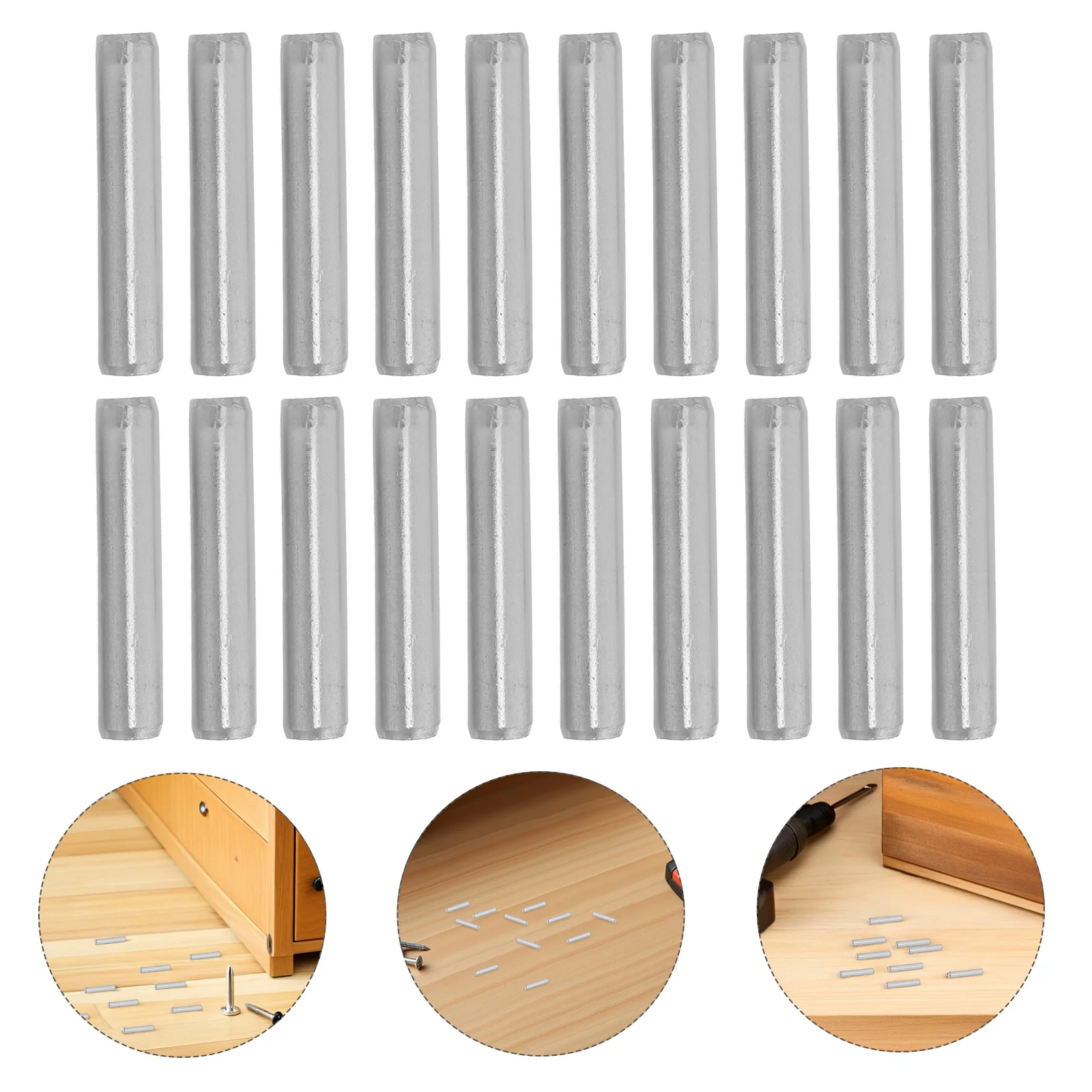 

50pcs Metal Shelf Pins Cylindrical Dowel Pins For Cabinet Shelves Support Furniture Hardware Replacement Bunk Bed Bookshelf