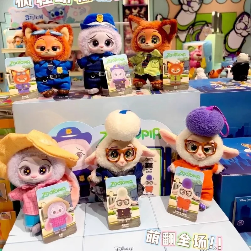 

In Stock Disney Zootopia Blind Box - Judy & Nick Pvc Figure Keychain Cute Collectible Toy Fashionable Accessory Gifts