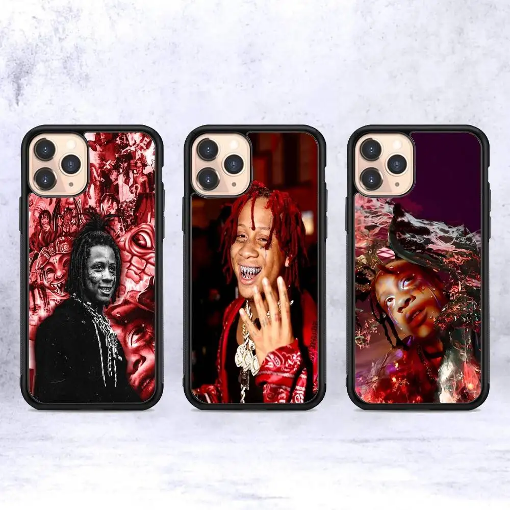Rapper T-Trippie R-Redd PC+TPU Phone Case For iPhone 17 16 15 14 13 12 11 Pro Max Plus Kawaii Cartoon Cover
