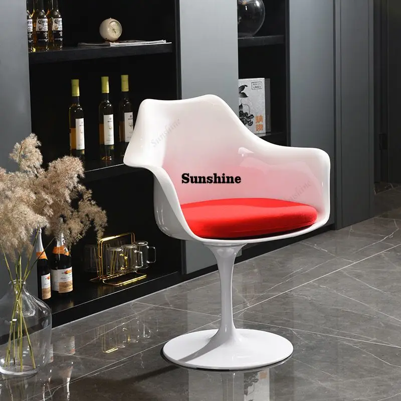 

Chic Tulip Reception Chair: High-End Nordic Aesthetic, Perfect for Studios & Casual Meetings