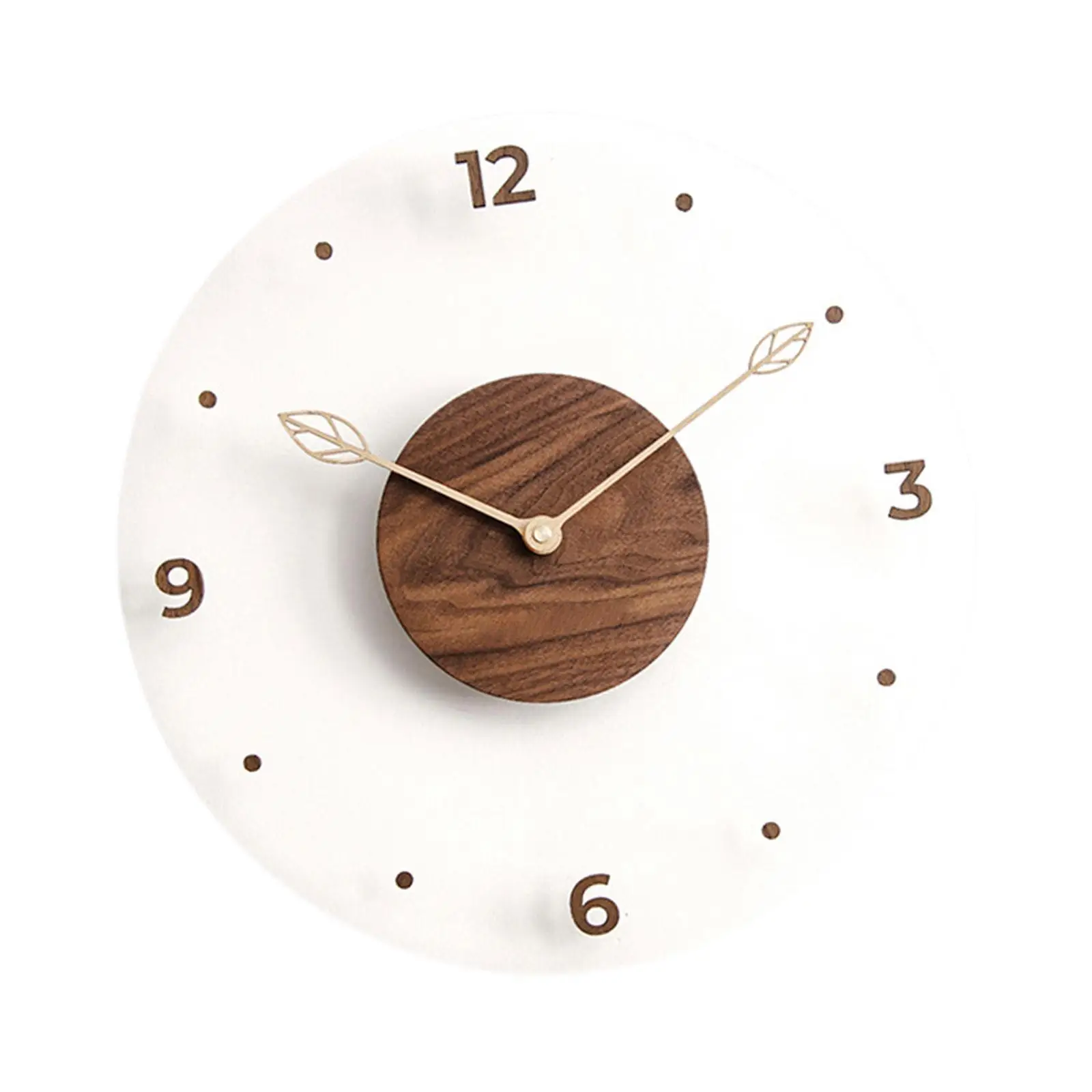 

Wall Clock Modern Battery Operated Art Decor for Home Bedroom Farmhouse