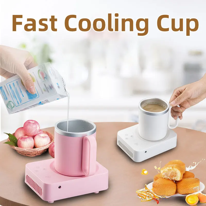 Quick Beer Cooling Cup,Mini Office Coffee Beverage Refrigeration,Portable Water Heater,Intelligent Milk Insulatio,Ice Machine