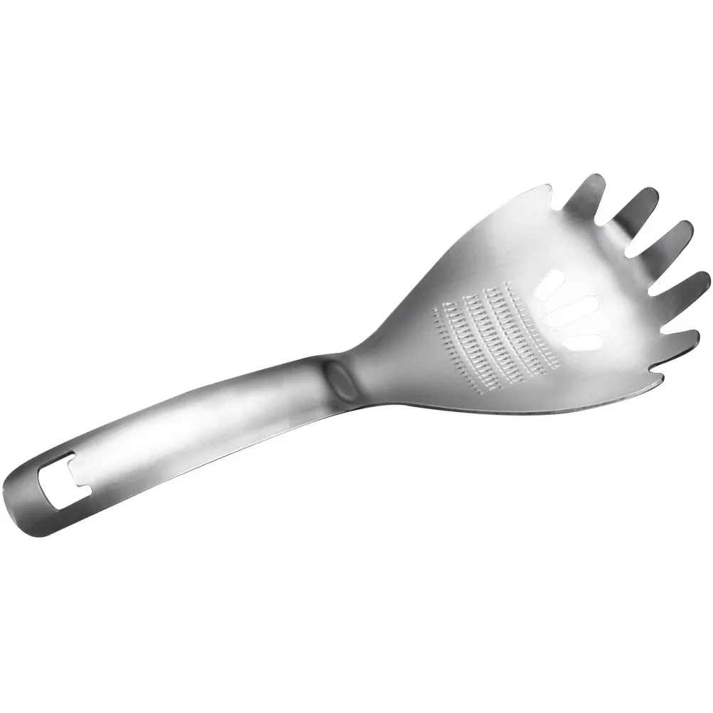 Stainless Steel Mud Grinding Spoon Multipurpose Spaghetti Spoon Server Home Kitchen Cooking Noodle Pasta Scoop Egg Dumpling