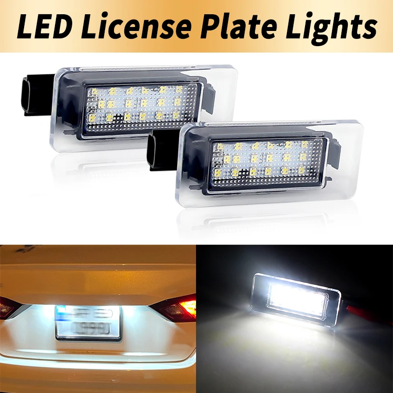 

2 шт. Canbus светодиодный светильник номерного знака для Nissan Serena C27 Altima Suzuki Landy Dacia Duster 265108990E автомобильные аксессуары