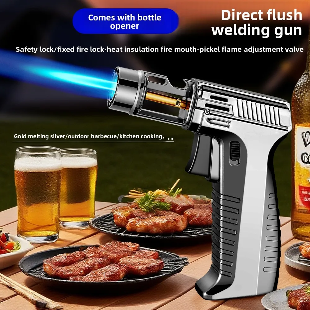 

Blue Flame Jet Lighter for Cigar BBQ Ignition Portable Butane Torch Lighter for Home Use Wholesale
