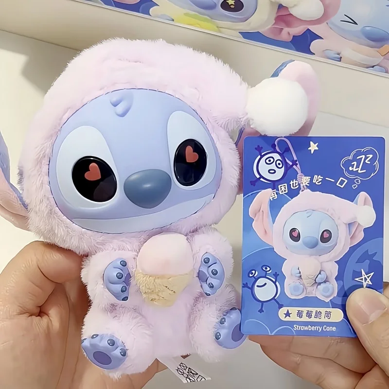 

New Kids Toys Stitch Eat Something Before Sleep Series Blind Boxes Toy Cute Soft Bags Pendant Surprise Toys Gift Room Ornament