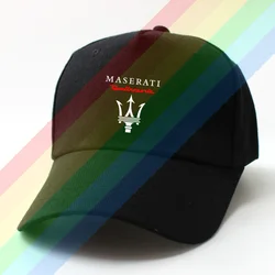 2024 New Man Casual Classic Maseratis Logo hat Summer Baseball cap 100% cotton Sun Hat Outdoor Sports Hat Cool