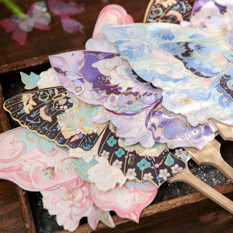 Chinese Style Butterfly Shaped Fan Costume Photography Paired with Prop Tassel Fan - Image 3