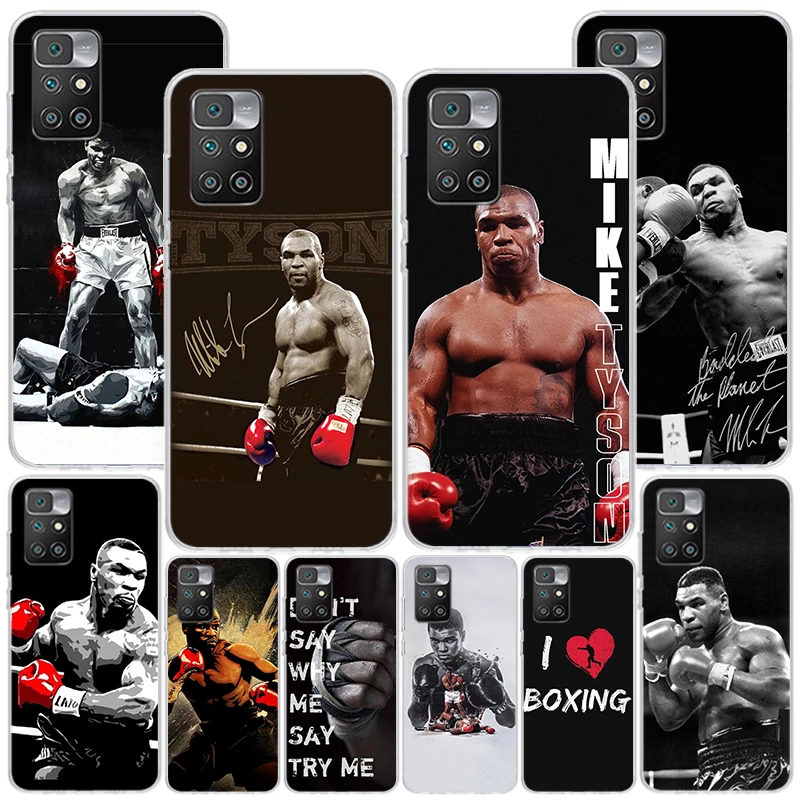 Mike Tyson Boxer Man Phnoe Case for Xiaomi Redmi 12 12C 10 10A 10C 10X 9 9A 9C 9T 8 8A 7 7A 6 6A S2 K20 Pro K40 Unique Cover