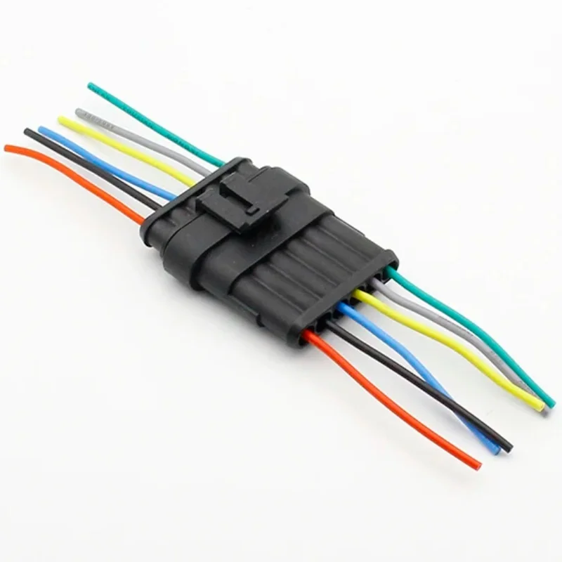 1Set 1 2 3 4 5 6 Manier 1P 2P 3P 4P 5P auto connector Mannelijke & Vrouwelijke Waterdichte Elektrische Connector Plug met kabel