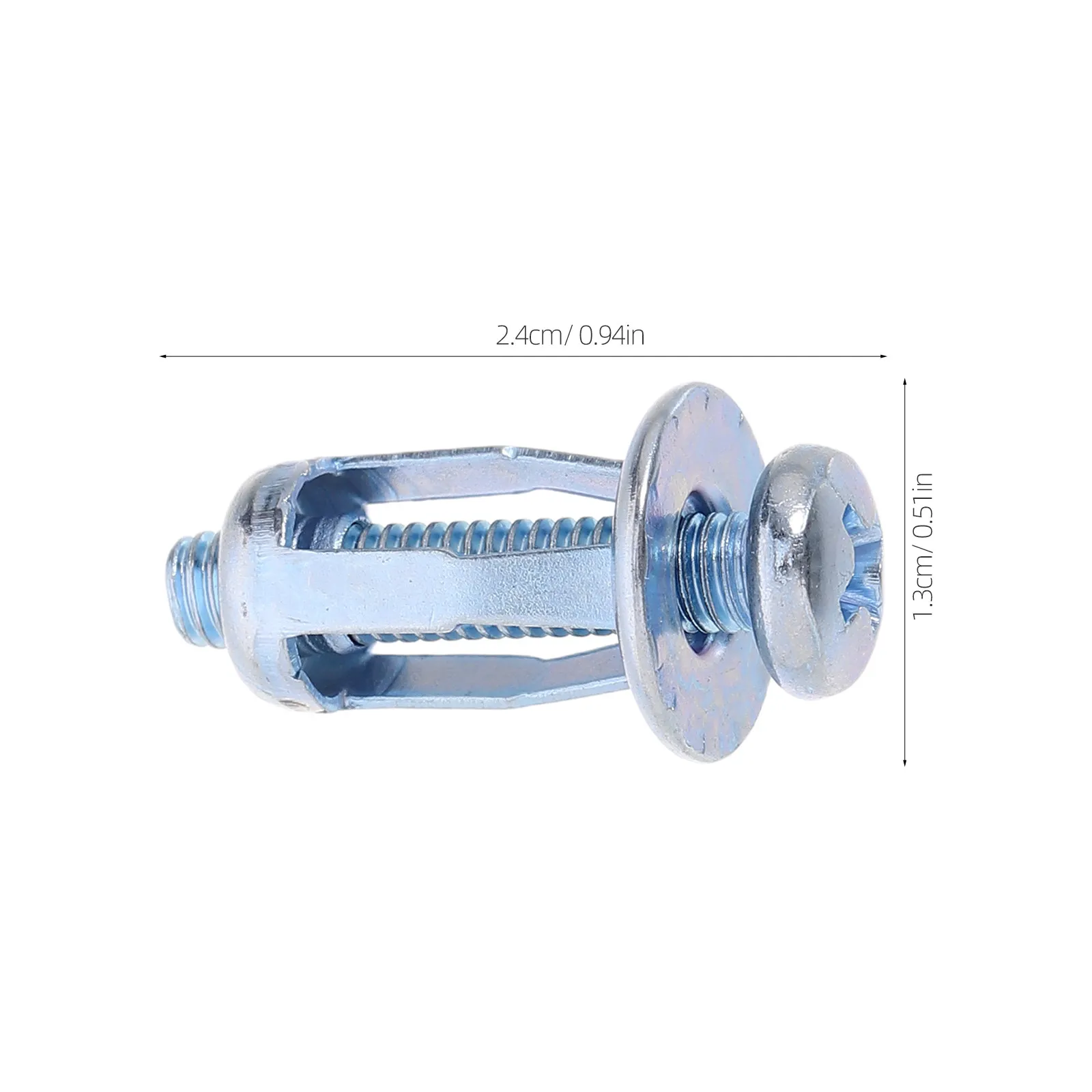 40Pcs Petal Expansion Screws Galvanized Carbon Steel Hollow Door Anchors for Plasterboard Aluminum Sheet Plastic Board DIY