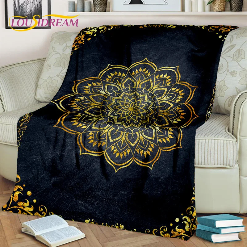 3D Meditation Mandala Bohemia nature Spirit Yoga Blanket,Soft Throw Blanket for Home Bedroom Bed Sofa Picnic Cover Blanket Kids