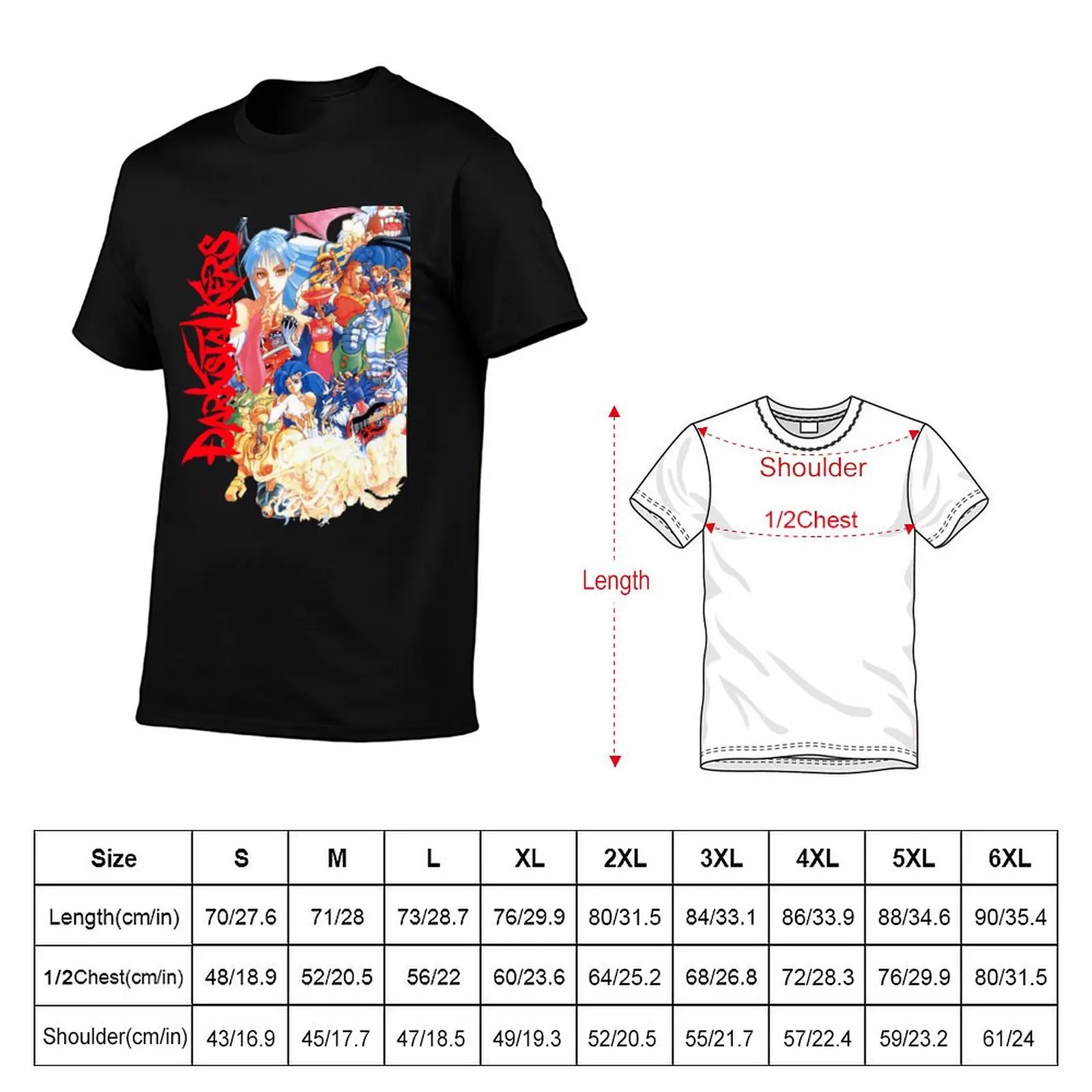 Darkstalkers - Characters T-Shirt graphic shirts customs mens designer t shirt