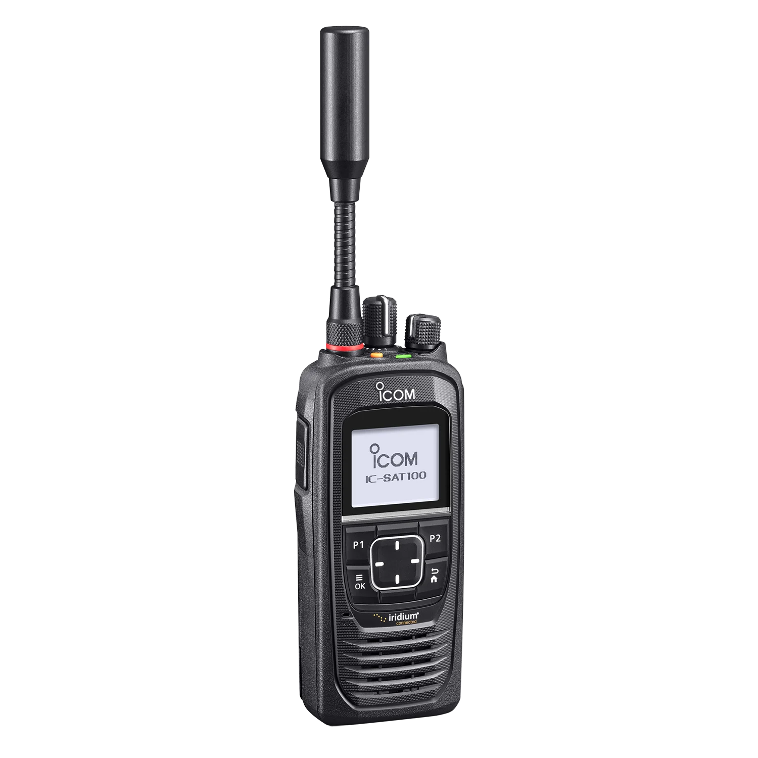 

IC SAT100 Iridium Satellite PTT Radio Your Global Push-To-Talk Satellite Communication Partner